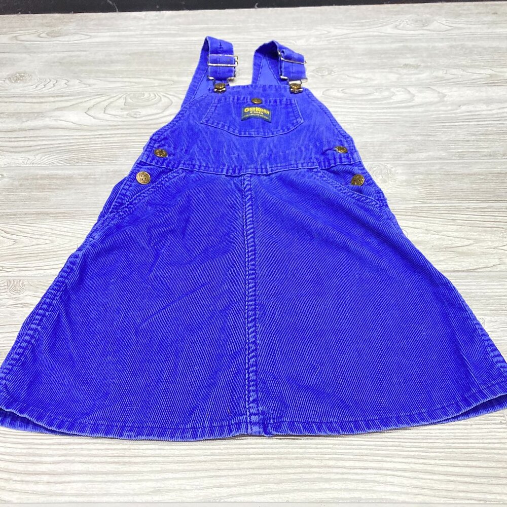 Vintage OshKosh Corduroy Overall Dress - Purple